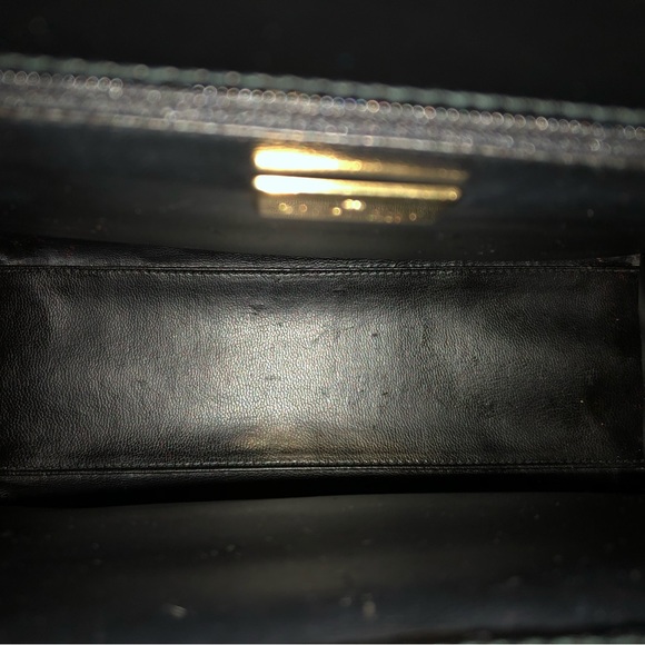 SOLD Givenchy Very Rare Vintage Black Patent Top Handle 4G Handbag - Picture 14 of 17